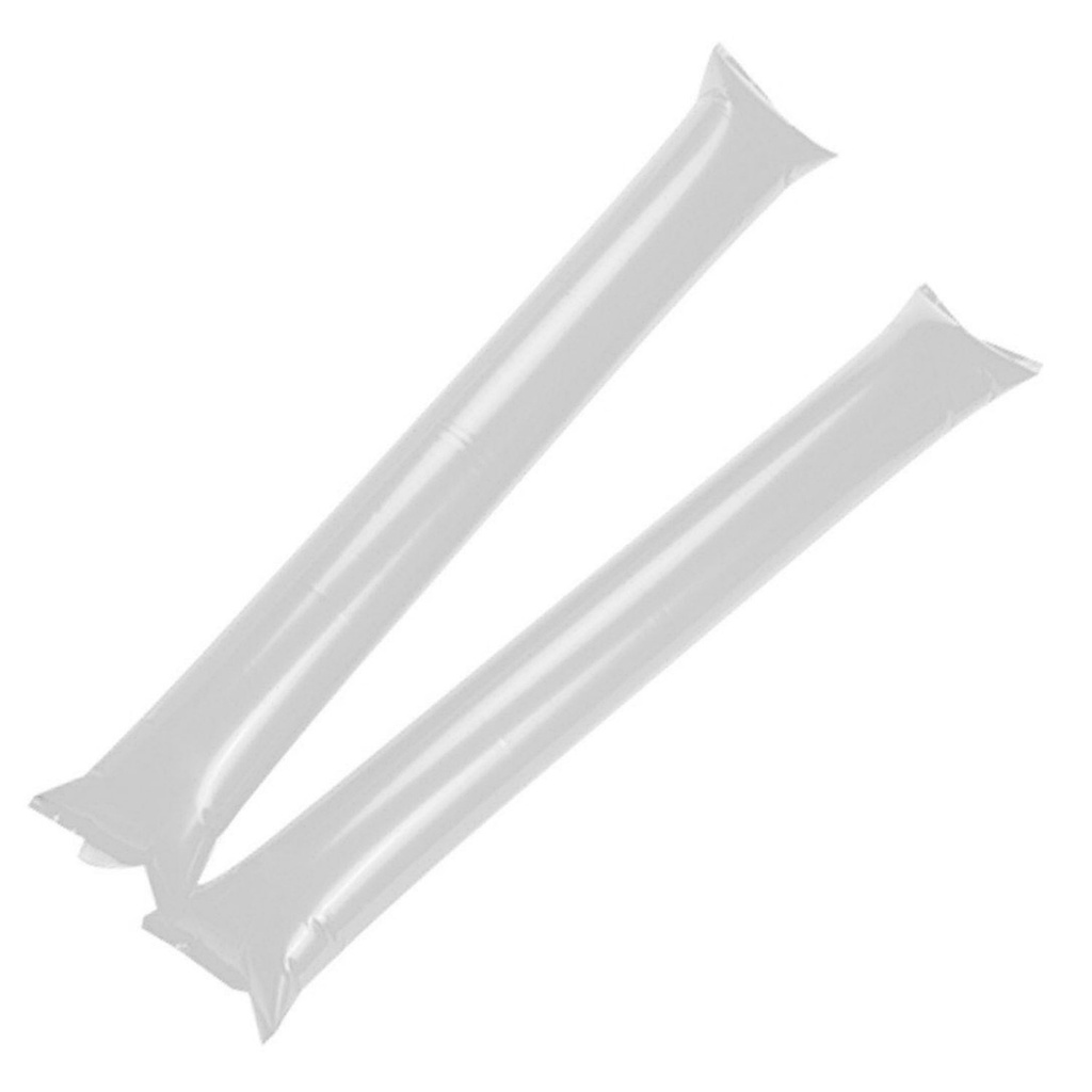 [P220271] set de 2 pcs aplaudidor, inflable plastico, blanco, 8 mic 60*10 , cm