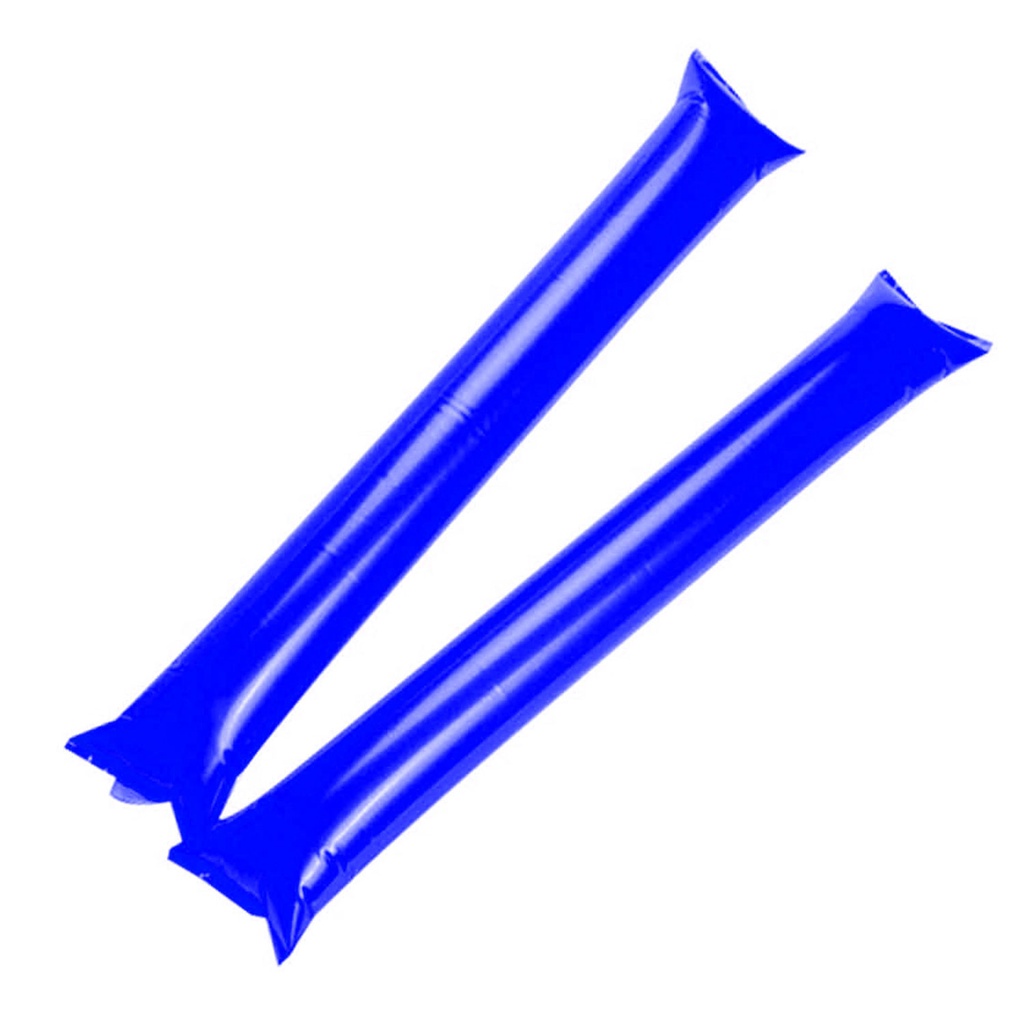 [P220275] set de 2 pcs aplaudidor, inflable plastico, azul reflex, 8 mic 60*10 , cm