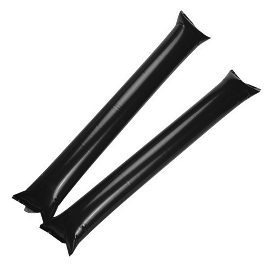 [P240626] set de 2 pcs aplaudidor, inflable plastico, negro, 8 mic 60*10 , cm