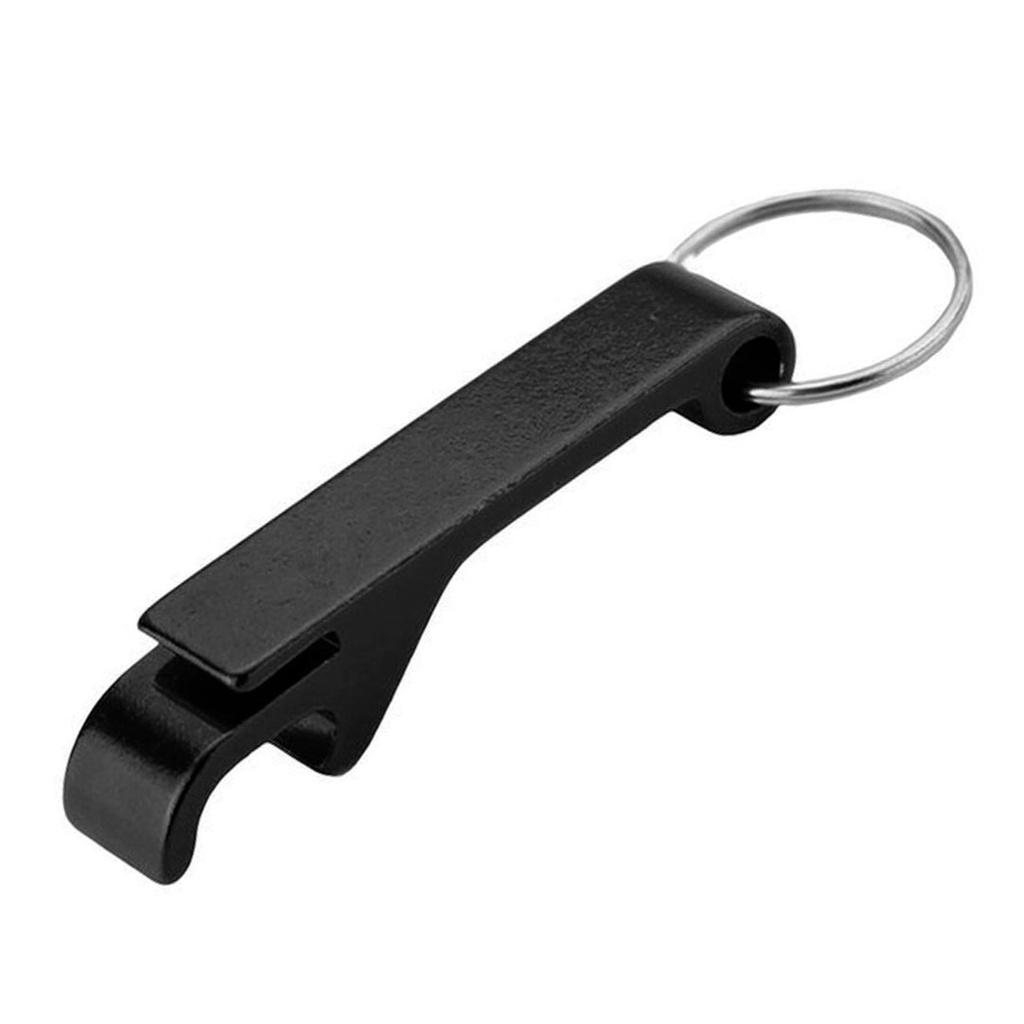 [P240618] llavero destapador, aluminio, negro, 10*60*2 mm , tipo garra
