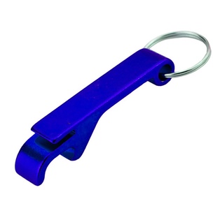 llaveros, aluminio, azul, 10*64*2mm centimetros, tipo garra