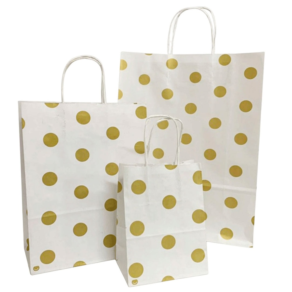 [F440583] bolsa, papel, dorado, 14*8*20 centimetros,