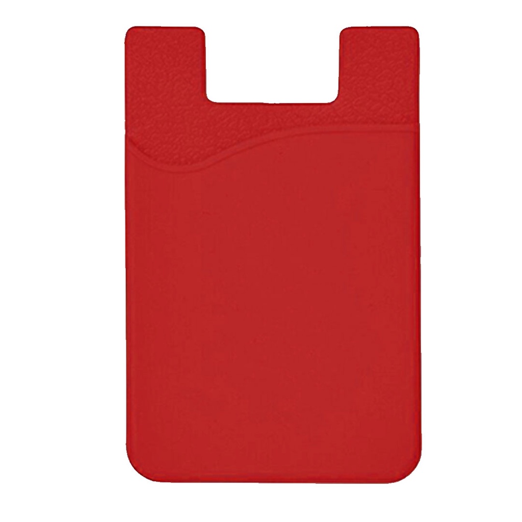 [P220856] tarjetero adhesivo, silicon para celular, rojo, 56*86 , mm