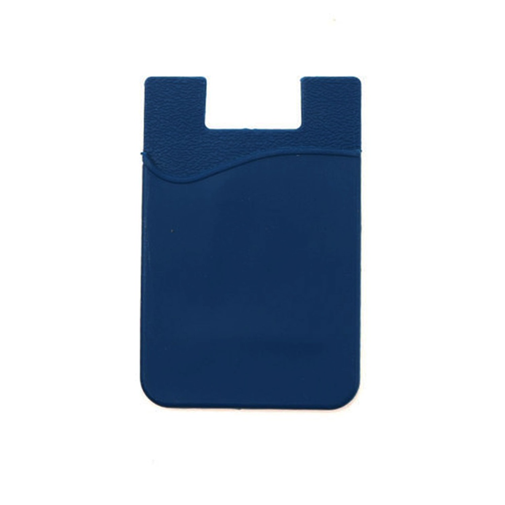 [P220857] tarjetero adhesivo, silicon para celular, azul Oscuro 56*86 , mm