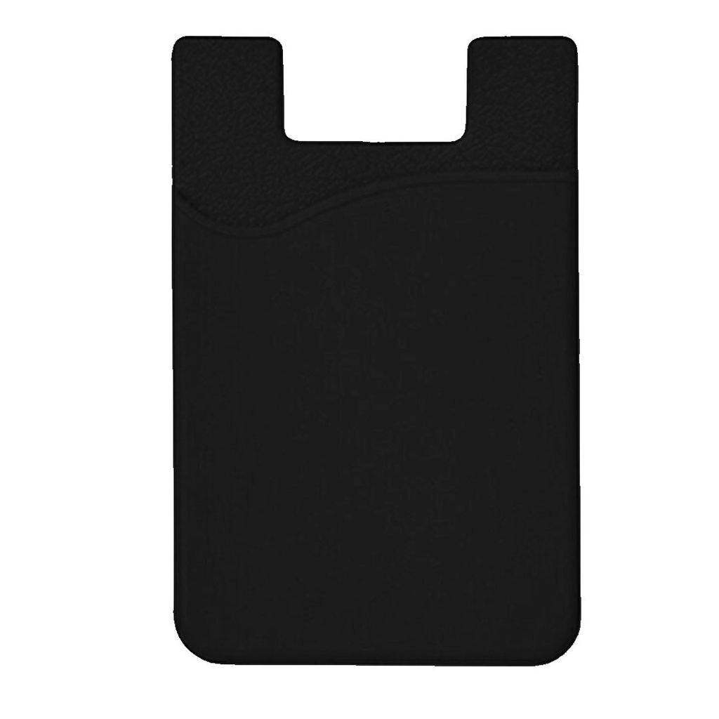 [P220858] tarjetero adhesivo, silicon para celular, negro, 56*86 , mm