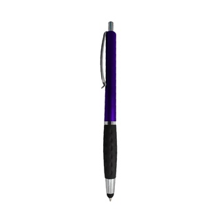 lapiceros, aluminio, morado,  nd, con touch y goma antideslizante