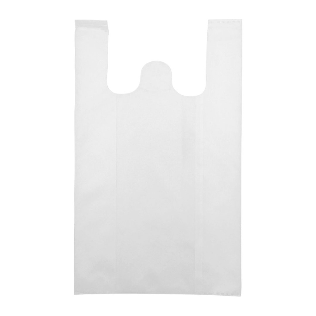 [P294146] bolsa gabacha, tela ecológica, blanco, sellada 36*60*16 , cm 40 gsm