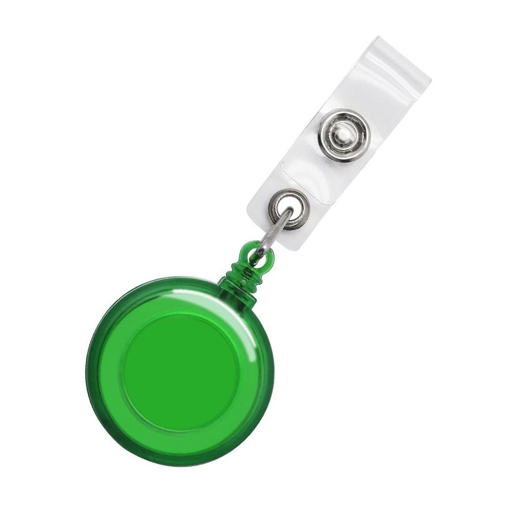 [P294081] yoyo porta gafete, plástico, verde,  ,