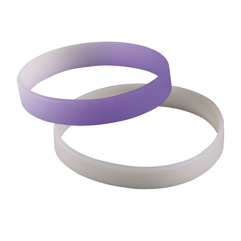 [P294255] pulseras, silicón, blanco, 20.2*12*0.2 centimetros, detecta rayas uv