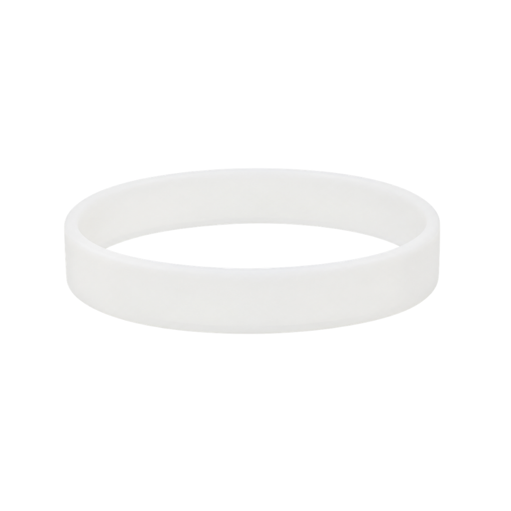 [P294255] pulseras, silicón, blanco, 20.2*12*0.2 centimetros, detecta rayas uv