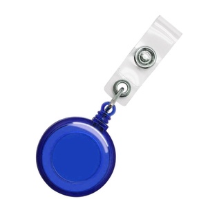 yoyo porta gafete, plástico, azul,  ,