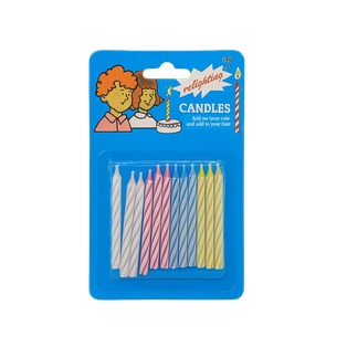 vela, cera, surtido, 8*14 centimetros, magica 12 pcs