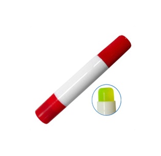 resaltador gel amarillo tapa roja