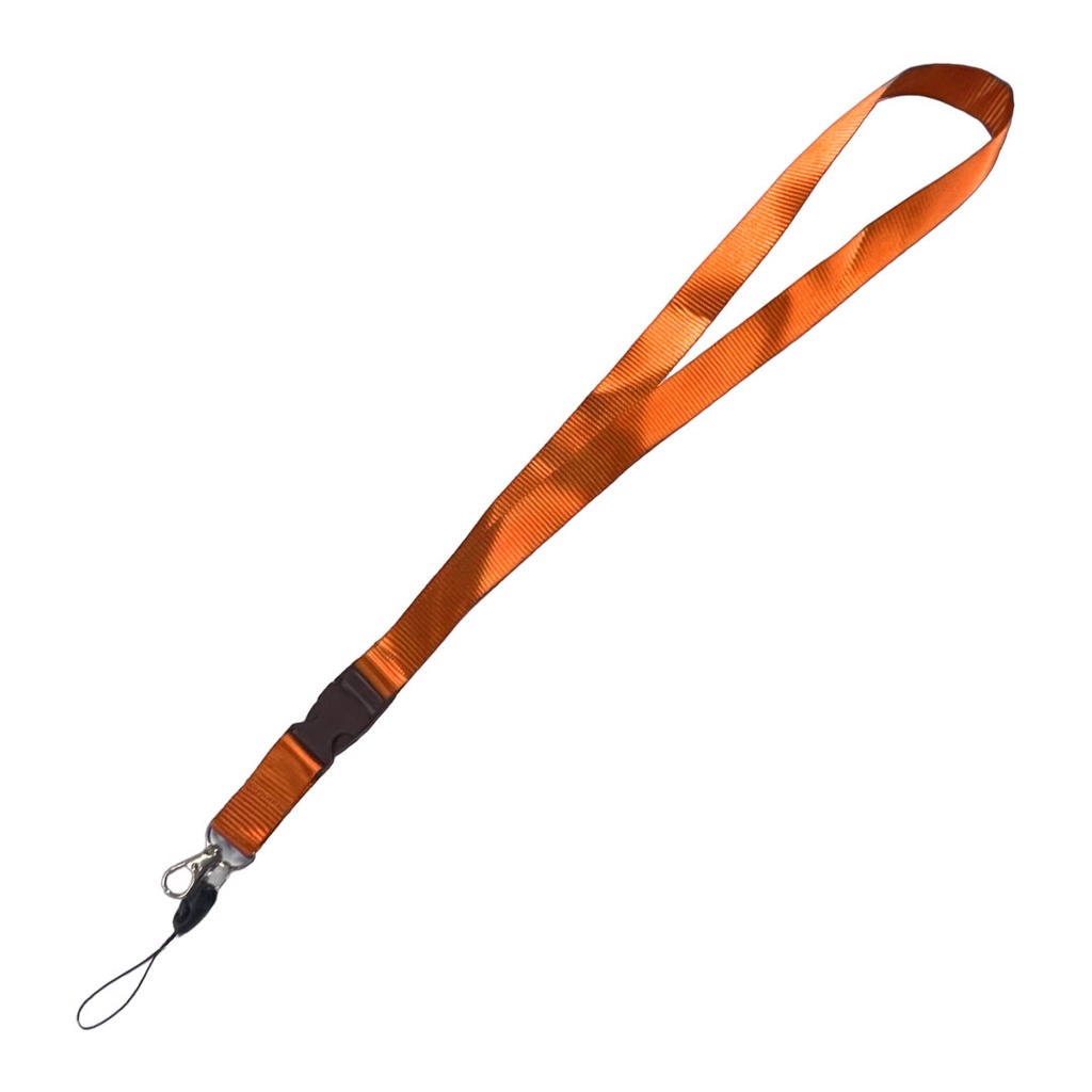 [P285994] cinta porta-gafete, dacron, anaranjado, 50*2 centimetros, mendel con gancho