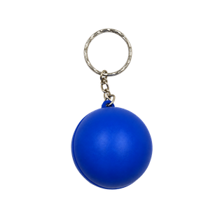 llaveros, poliuretano, azul, 4 centimetros, en forma de pelota