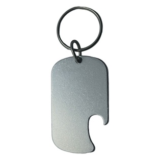 destapador, aleación de metal, plateado, 5*3*0.25cm centimetros, eros, plano con argolla