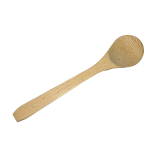 cuchara, bambú, color natural, 12.5 centimetros,