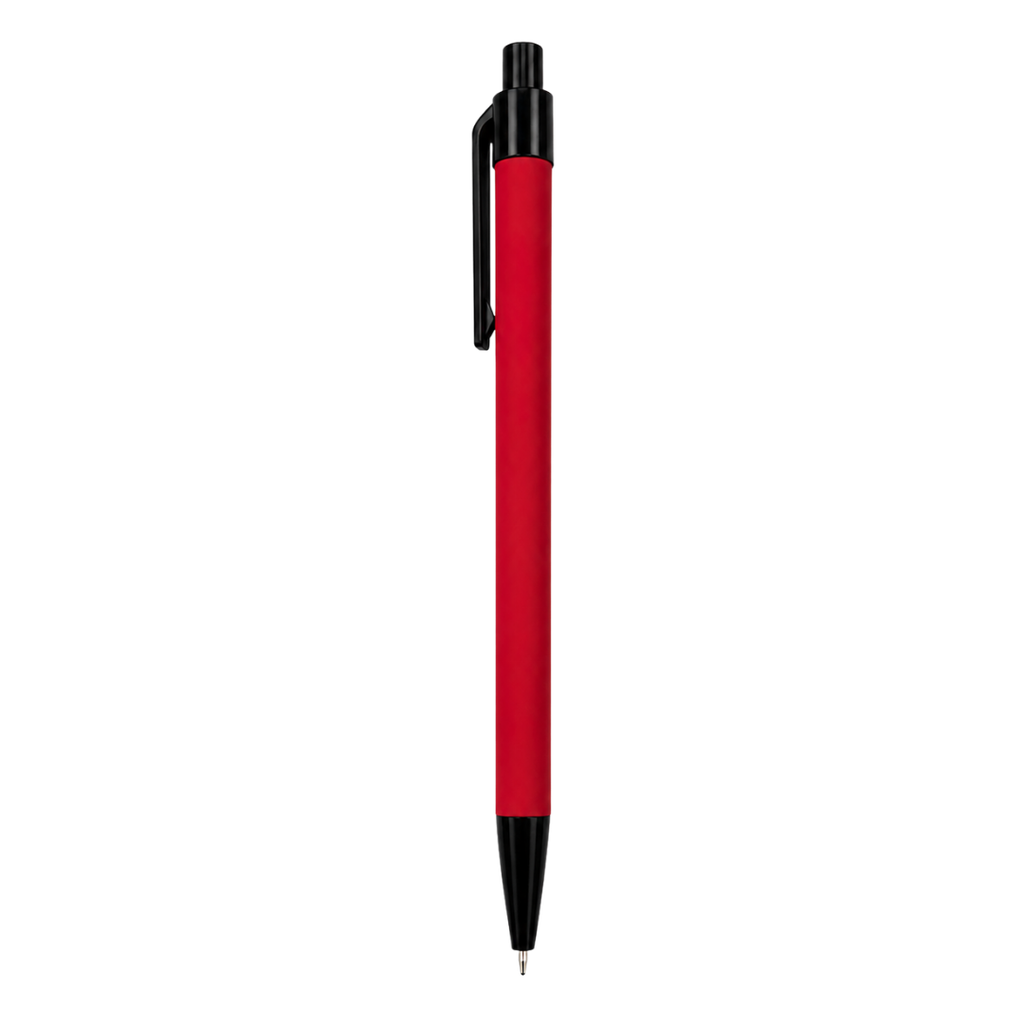 [P280770] lapiceros, metal, rojo,  nd, urano con boton,