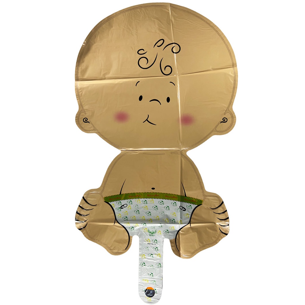 [F430468] globo forma bebe (niño )de aluminio
