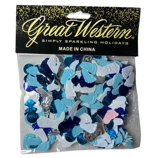 confeti baby shower niño