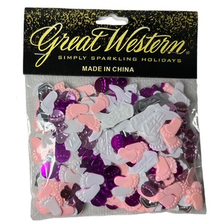 confeti baby shower niña