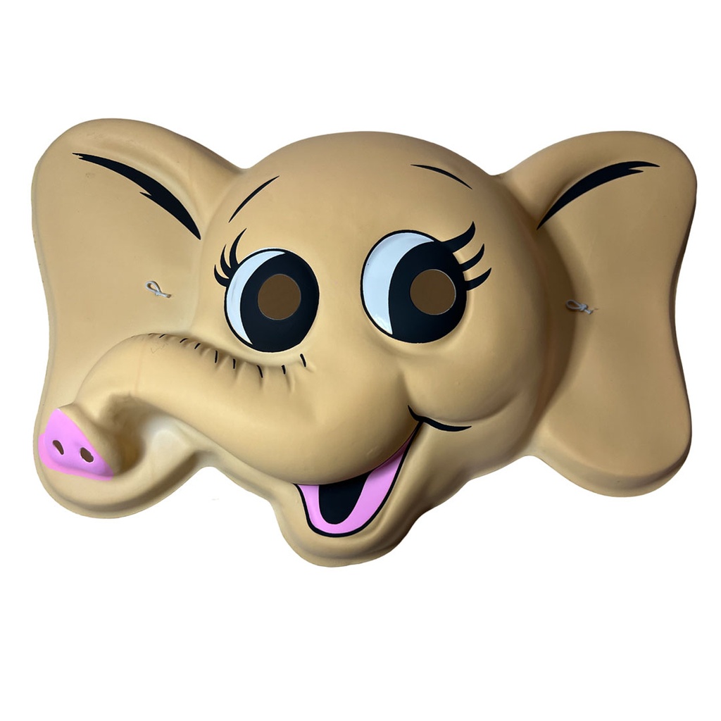 [F420235] mascara elefante plastico