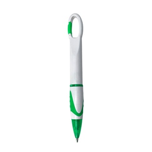 lapiceros, plástico, verde, 14 centimetros, con gancho