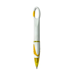 lapiceros, plástico, amarillo, 14 centimetros, con gancho