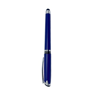 lapiceros, plástico, azul reflex, 14.5 cm siliconeado , con touch y tinta gel
