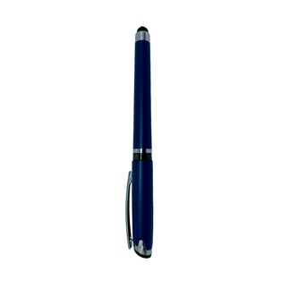 lapiceros, plástico, azul marino, 14.5 cm siliconeado , con touch y tinta gel