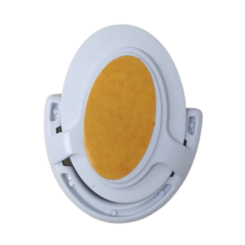 [P240635] sujetador ovalado, plástico, blanco, para telefono , con rotacion