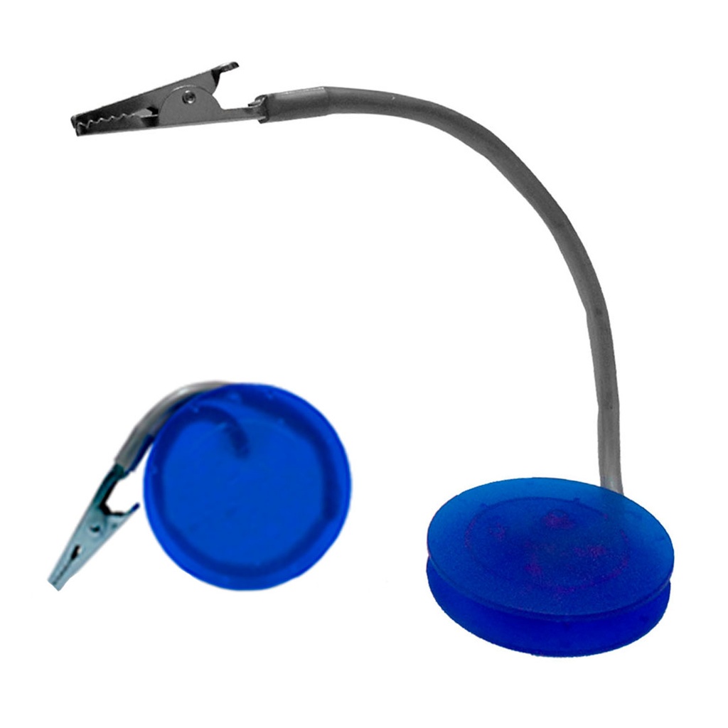 [P280188] sujetador de papel, plástico, azul reflex,  nd, redondo
