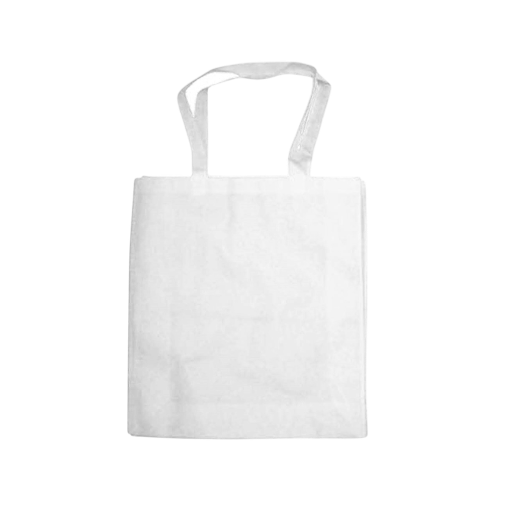 [P240029] bolsa, tela ecológica, blanco, 80 gsm 40*35 centimetros, plana sin fuelle cosida