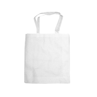 bolsa, tela ecológica, blanco, 80 gsm 40*35 centimetros, plana sin fuelle cosida