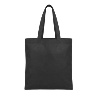 bolsa, tela ecológica, negro, 80 gsm  40*35 centimetros, plana sin fuelle cosida