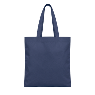 bolsa, tela ecológica, azul oscuro, 80gsm 40*35 centimetros, plana sin fuelle cosida