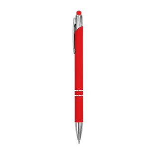 lapiceros, metal, rojo, 14.5 cm, Lyra con recubierta de caucho  y touch