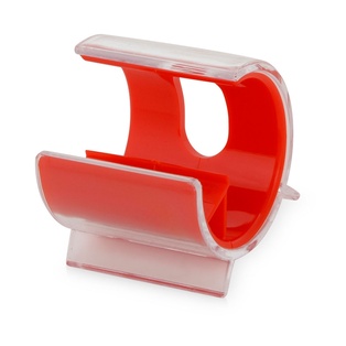 posa celular, plástico, rojo, 5.5*5.5*5.1 centimetros, curvo