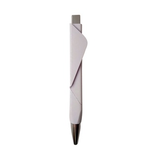 lapiceros, plástico, blanco, aleta , automatico