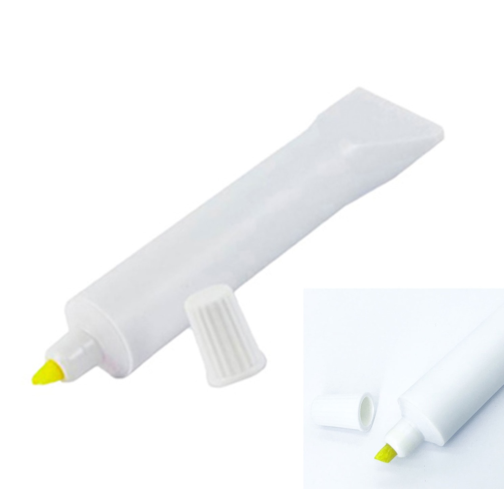 [P285998] resaltador, plástico, blanco,  , forma de pasta dental