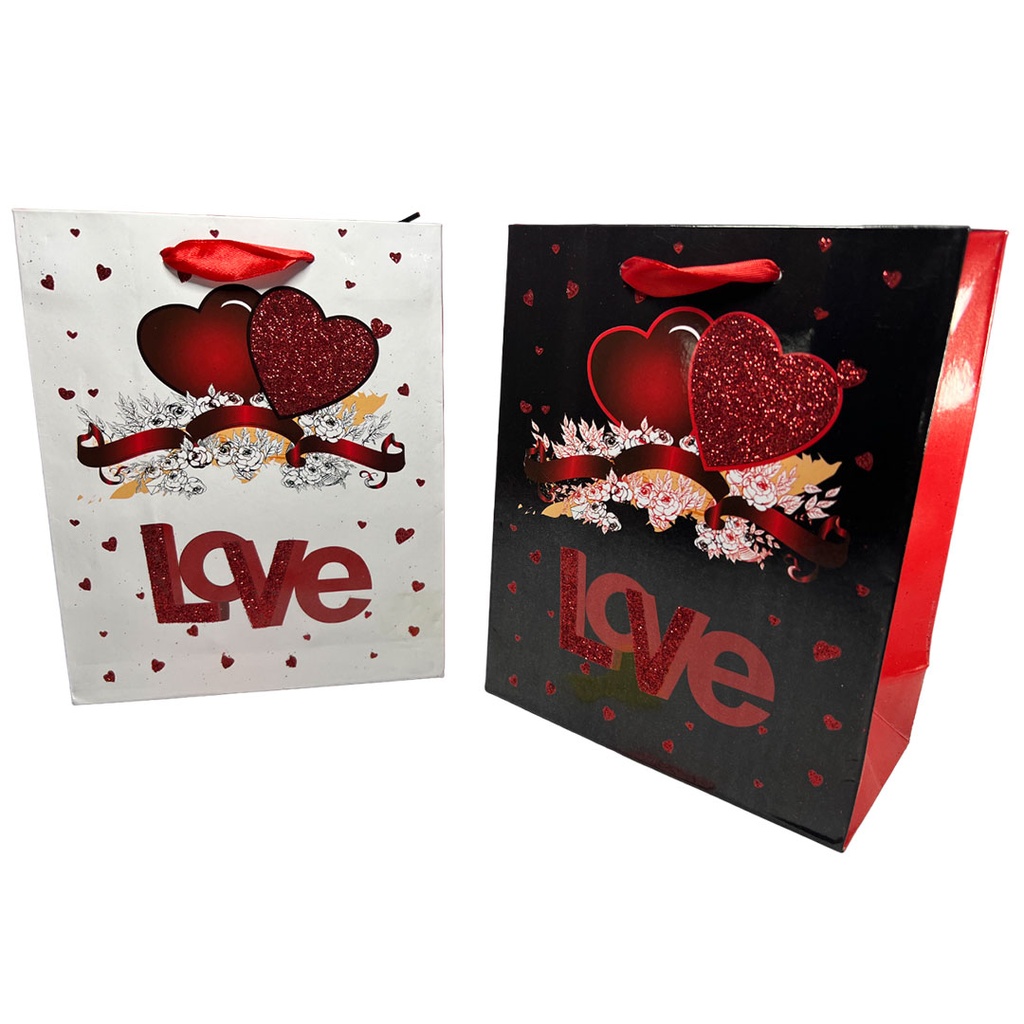 [F440628] bolsa de regalo diseño de corazones 20*16*8cm