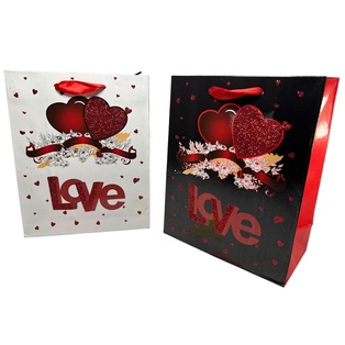 bolsa de regalo diseño de corazones 20*16*8cm