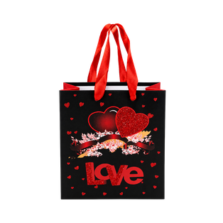 bolsa de regalo diseño de corazones 20*16*8cm
