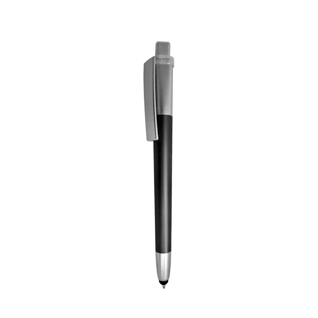 [P280684] lapiceros, plástico, negro, 14.5 centimetros, tauri con boton , touch y luz interna