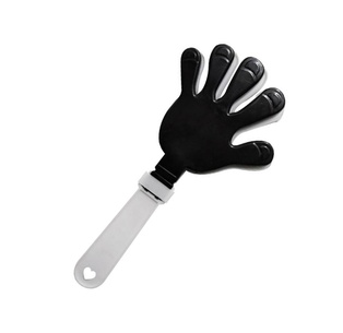 aplaudidor, plástico, negro, 13.5*28cm centimetros, en forma de mano