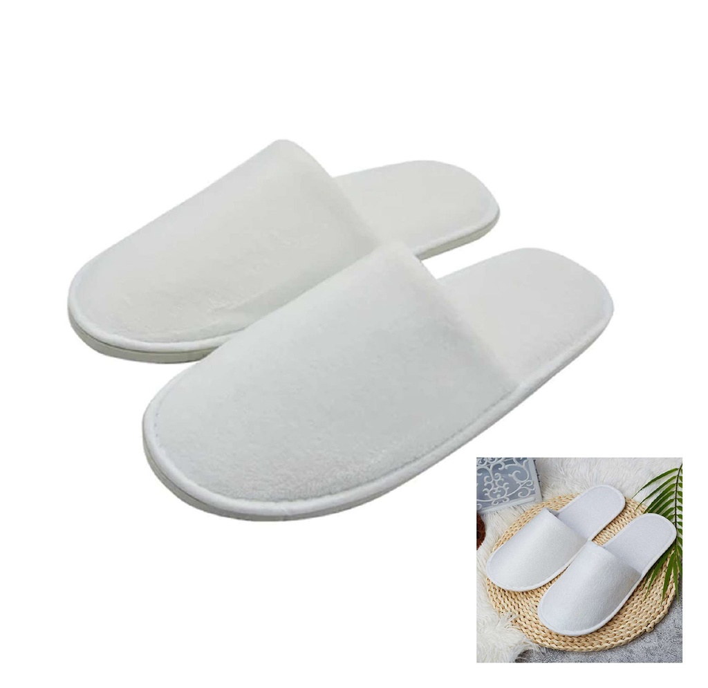 [B660719] pantuflas, tela ecológica, blanco,  nd, surtido