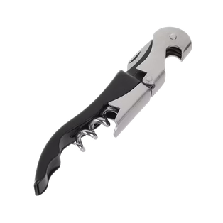 sacacorchos, metal, negro, 12*2 centimetros,