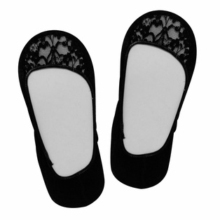 set de calcetas negras de dacrón tipo brocado 20.5*9 cm