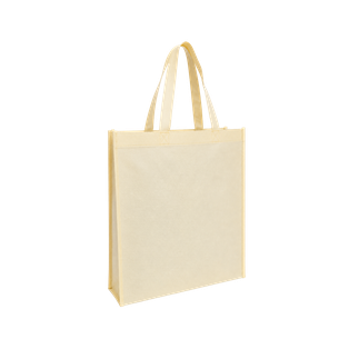 bolsa, tela ecológica, crema, 40*35*12 centimetros, con fuelle