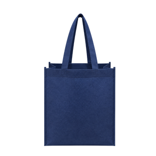 bolsa, tela ecológica, azul marino, 40*35*12 centimetros, con fuelle cosida